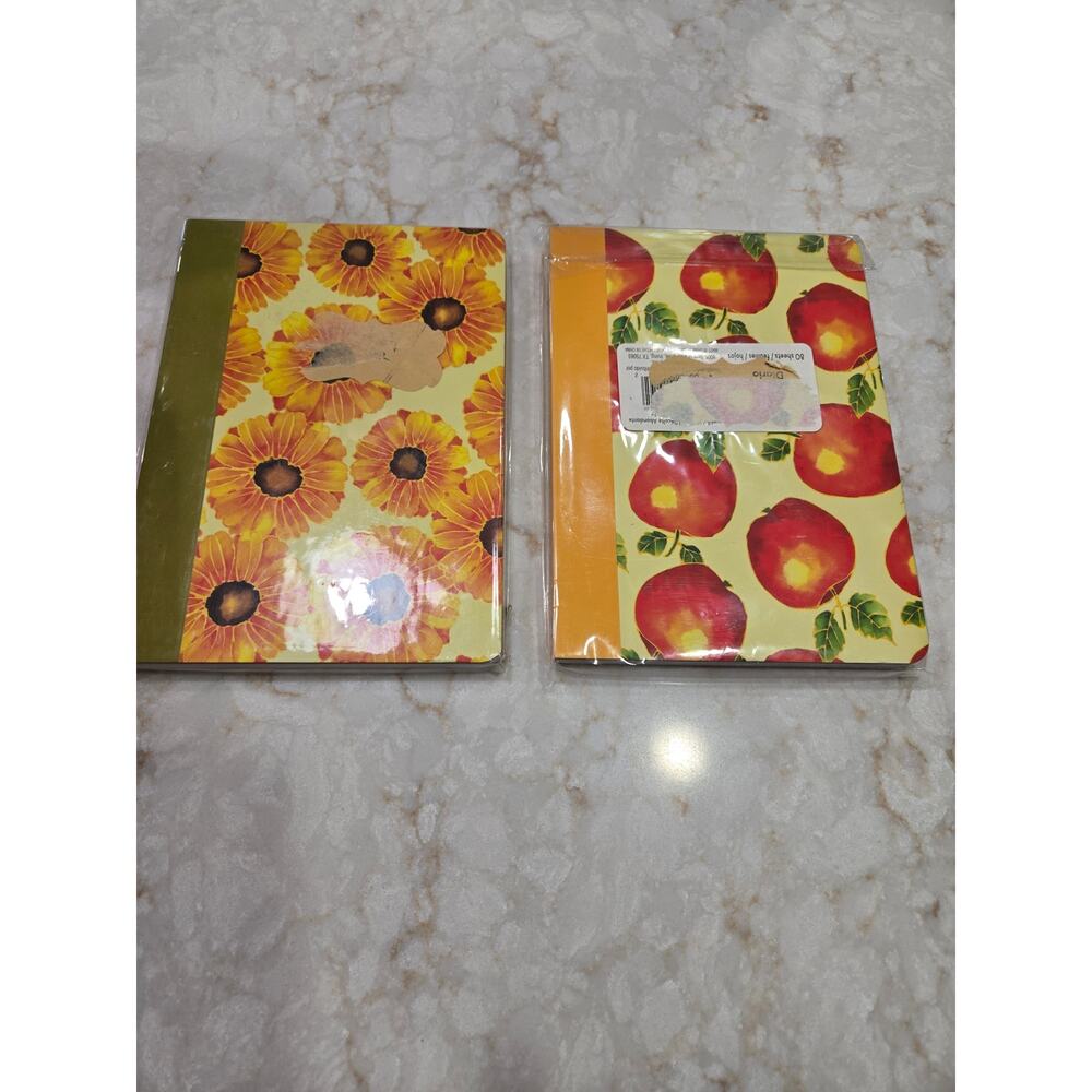 2 New Note Books 80 Sheets 5 x 7 Organizer  Shopping List Hard Cover Diary
